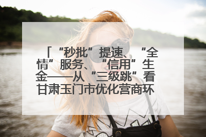 “秒批”提速、“全情”服务、“信用”生金——从“三级跳”看甘肃玉门市优化营商环境的进阶之路
