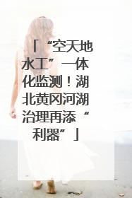 “空天地水工”一体化监测！湖北黄冈河湖治理再添“利器”