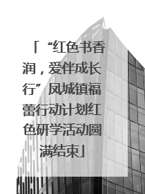 “红色书香润，爱伴成长行”凤城镇福蕾行动计划红色研学活动圆满结束