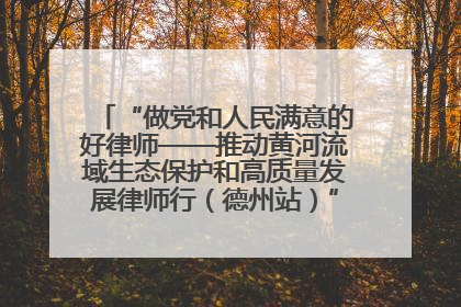 “做党和人民满意的好律师——推动黄河流域生态保护和高质量发展律师行（德州站）”活动成功举办