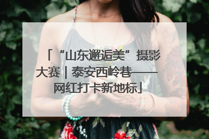 “山东邂逅美”摄影大赛｜泰安西岭巷——网红打卡新地标