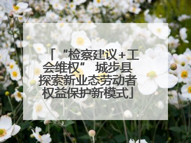 “检察建议+工会维权” 城步县探索新业态劳动者权益保护新模式