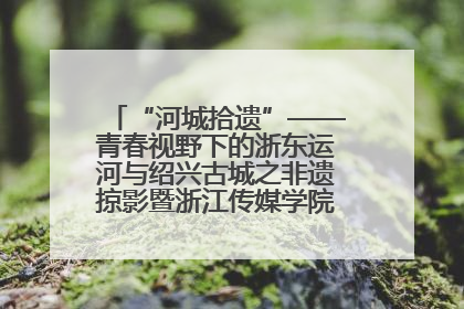 “河城拾遗”——青春视野下的浙东运河与绍兴古城之非遗掠影暨浙江传媒学院小学期来绍