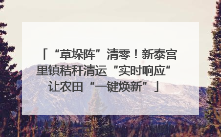 “草垛阵”清零！新泰宫里镇秸秆清运“实时响应”让农田“一键焕新”