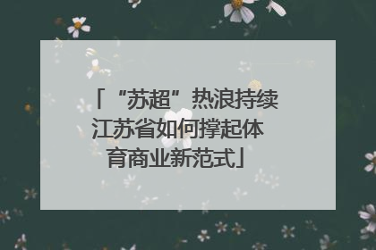 “苏超”热浪持续 江苏省如何撑起体育商业新范式