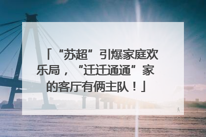 “苏超”引爆家庭欢乐局，“迁迁通通”家的客厅有俩主队！