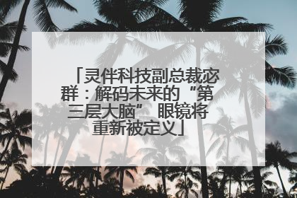 灵伴科技副总裁宓群：解码未来的“第三层大脑” 眼镜将重新被定义