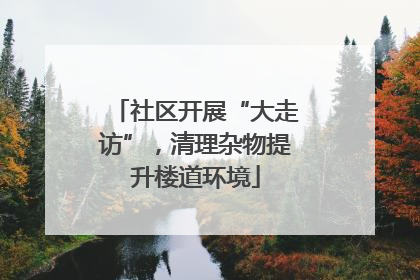 社区开展“大走访”，清理杂物提升楼道环境