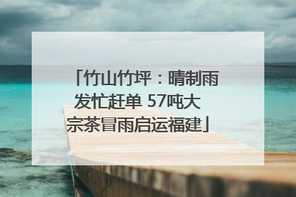 竹山竹坪：晴制雨发忙赶单 57吨大宗茶冒雨启运福建