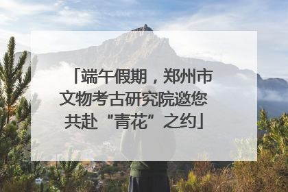 端午假期，郑州市文物考古研究院邀您共赴“青花”之约