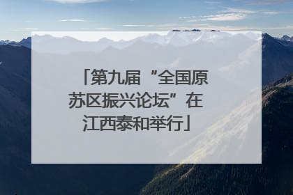 第九届“全国原苏区振兴论坛”在江西泰和举行