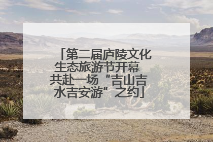 第二届庐陵文化生态旅游节开幕 共赴一场“吉山吉水吉安游”之约