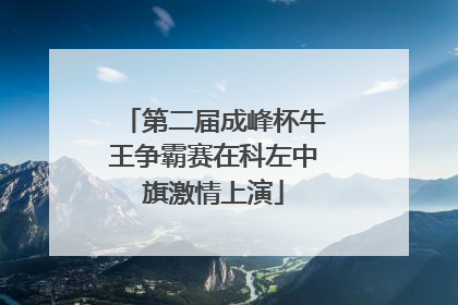 第二届成峰杯牛王争霸赛在科左中旗激情上演