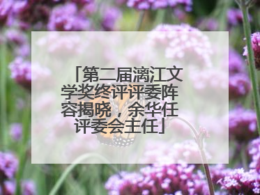 第二届漓江文学奖终评评委阵容揭晓，余华任评委会主任