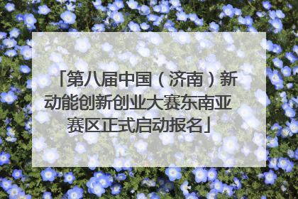 第八届中国（济南）新动能创新创业大赛东南亚赛区正式启动报名