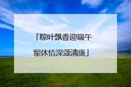 粽叶飘香迎端午 军休情深颂清廉