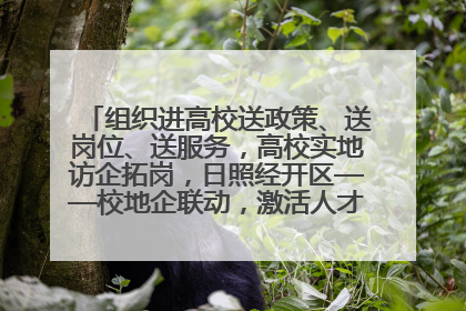 组织进高校送政策、送岗位、送服务，高校实地访企拓岗，日照经开区——校地企联动，激活人才发展“引擎”