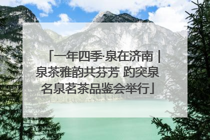 一年四季·泉在济南｜泉茶雅韵共芬芳 趵突泉名泉茗茶品鉴会举行
