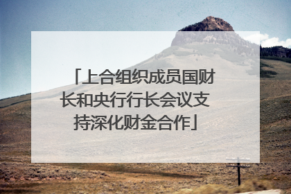 上合组织成员国财长和央行行长会议支持深化财金合作