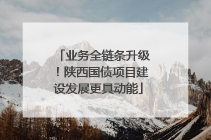 业务全链条升级！陕西国债项目建设发展更具动能