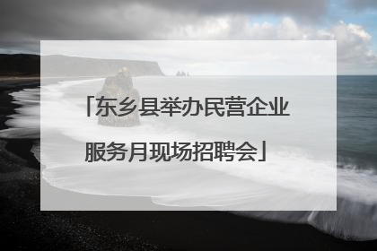 东乡县举办民营企业服务月现场招聘会