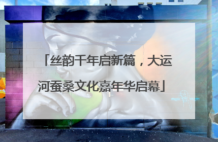 丝韵千年启新篇，大运河蚕桑文化嘉年华启幕