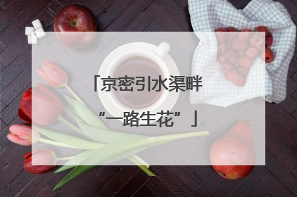 京密引水渠畔“一路生花”