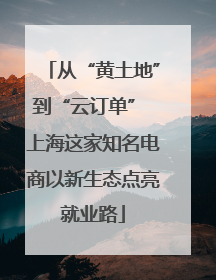 从“黄土地”到“云订单” 上海这家知名电商以新生态点亮就业路