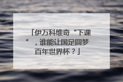 伊万科维奇“下课”，谁能让国足圆梦百年世界杯？