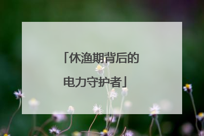 休渔期背后的电力守护者