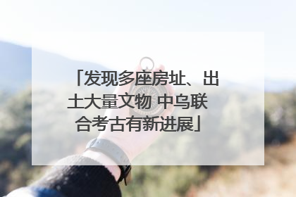 发现多座房址、出土大量文物 中乌联合考古有新进展