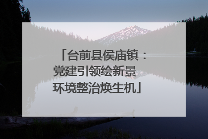 台前县侯庙镇：党建引领绘新景 环境整治焕生机