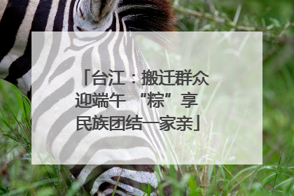 台江：搬迁群众迎端午 “粽”享民族团结一家亲
