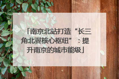 南京北站打造“长三角北翼核心枢纽”：提升南京的城市能级