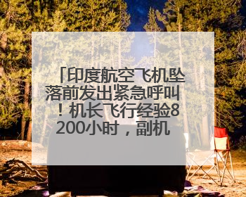 印度航空飞机坠落前发出紧急呼叫！机长飞行经验8200小时，副机长1100小时