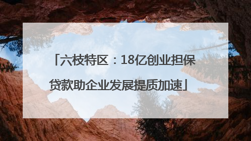六枝特区：18亿创业担保贷款助企业发展提质加速