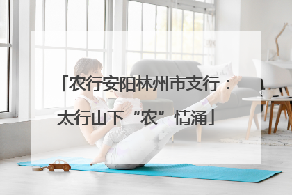 农行安阳林州市支行：太行山下“农”情涌