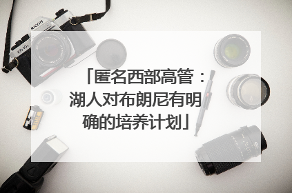 匿名西部高管：湖人对布朗尼有明确的培养计划
