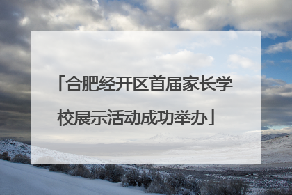 合肥经开区首届家长学校展示活动成功举办
