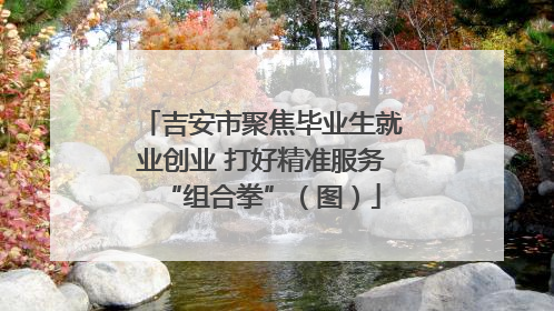吉安市聚焦毕业生就业创业 打好精准服务“组合拳”（图）