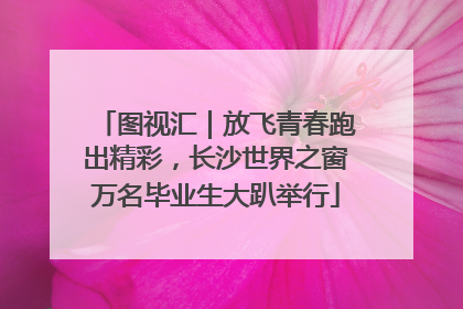图视汇｜放飞青春跑出精彩，长沙世界之窗万名毕业生大趴举行