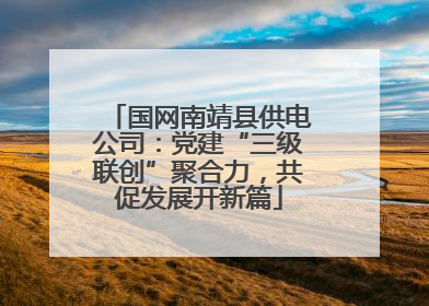 国网南靖县供电公司：党建“三级联创”聚合力，共促发展开新篇