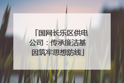 国网长乐区供电公司：传承廉洁基因筑牢思想防线