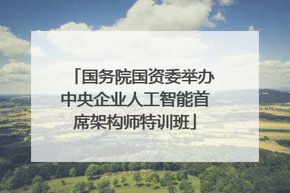国务院国资委举办中央企业人工智能首席架构师特训班