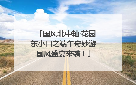 国风北中轴·花园东小口之端午奇妙游国风盛宴来袭！