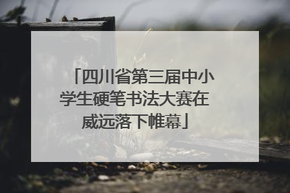 四川省第三届中小学生硬笔书法大赛在威远落下帷幕
