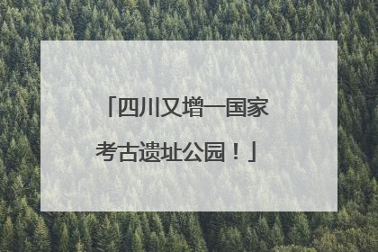 四川又增一国家考古遗址公园！