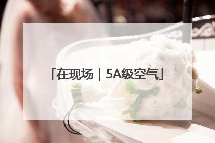 在现场｜5A级空气