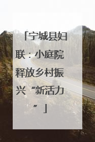 宁城县妇联：小庭院释放乡村振兴“新活力”