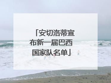 安切洛蒂宣布新一届巴西国家队名单